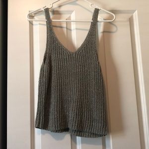 knit cropped tank